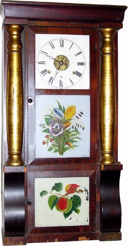 C.1880, Seth Thomas Clock Co., Thomaston, Conn., 8-day column and cornice shelf clock, in fair condition. — Antique Clocks Price Guide