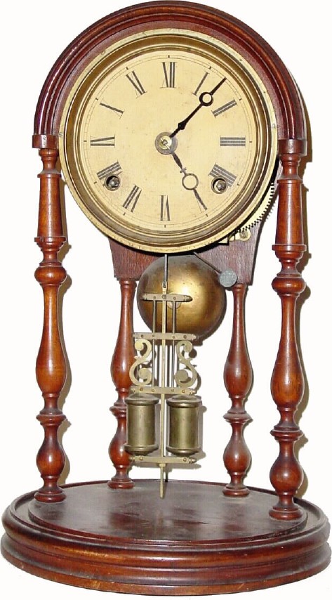 C.1875, E. N. Welch Mfg, Bristol, unusual form of "crystal palace" mantel clock, less dome. — Antique Clocks Price Guide
