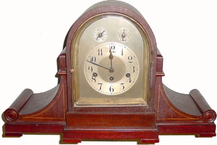 C.1904, Junghans 8-Day Westminster chime tambour clock, in fair to original condition. — Antique Clocks Price Guide