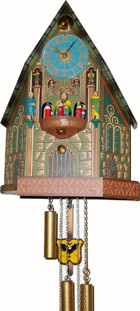 C.1965, German, chiming "12 Apostles" clock, — Antique Clocks Price Guide