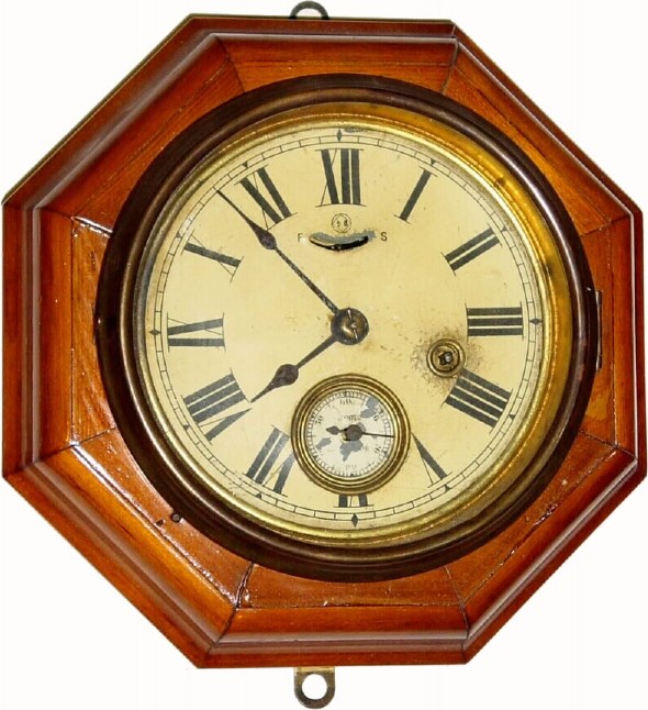 C.1885, Seth Thomas Clock Co., Thomaston, Conn, ONE DAY LEVER, gallery timepiece, in poor condition. — Antique Clocks Price Guide