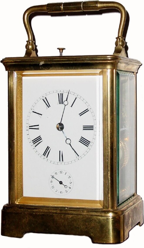 C.1909, French, Brass Cased Carriage Clock — Antique Clocks Price Guide