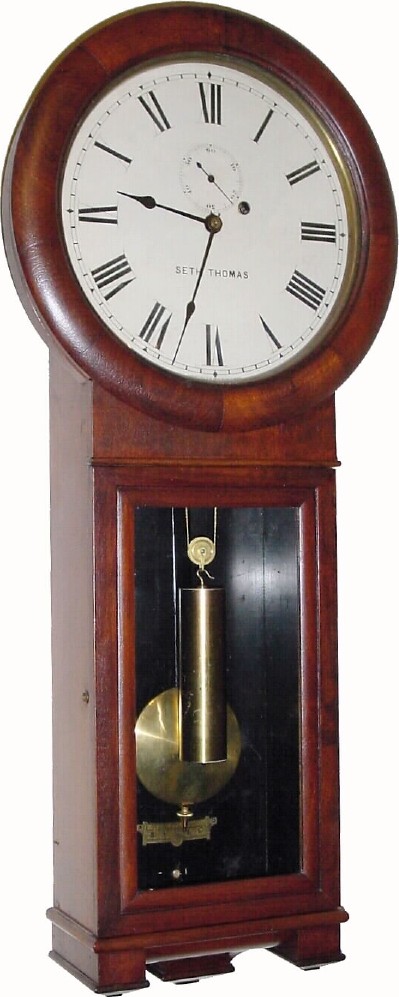 C.1899 (dated), Seth Thomas, "Regulator No. 2" in walnut and in good original condition. — Antique Clocks Price Guide