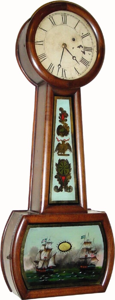 C.1850, Massachusetts Weight Banjo, — Antique Clocks Price Guide