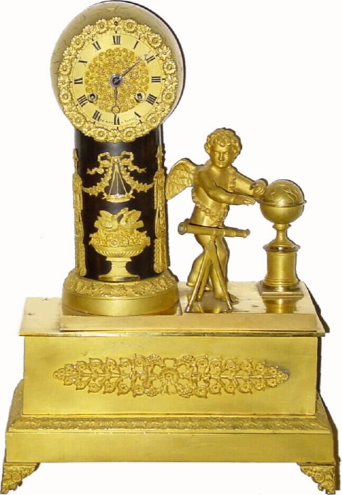 C.1830, French, Bronze and Ormolu Figuralclock, The Astronomer, in generally good original condition, the dial signed LeRoy, Paris. — Antique Clocks Price Guide
