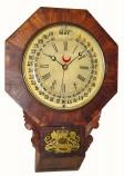 C.1868, Gilbert Manufacturing Co, Maranville's Patent Octagon Drop Calendar wall clock. — Antique Clocks Price Guide