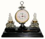 C.1915, German, Junghans, Inkwell Calendar Clock set in excellent original condition. — Antique Clocks Price Guide