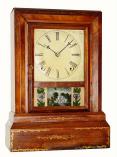 C.1849, Forestville Mfg. Co., J. C. Brown, Bristol, Conn., 8-day time/strike rosewood shelf clock. — Antique Clocks Price Guide