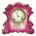 C.1910, Ansonia "WIRE" porcelain china clock in excellent original condition. — Antique Clocks Price Guide