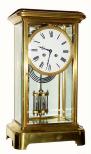 C.1900, French brass and glass 8-day time and strike crystal regulator, over size. — Antique Clocks Price Guide