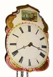 C.1860, German 30-hour time and strike wag on the wall clock. — Antique Clocks Price Guide