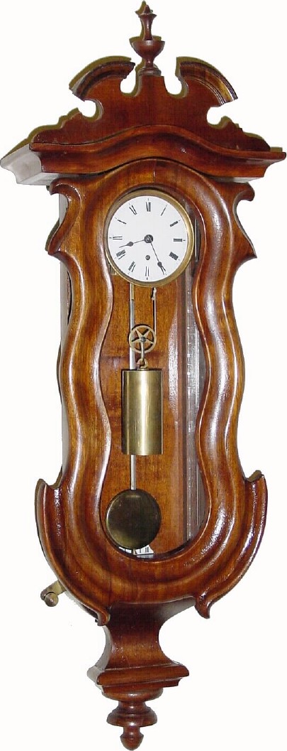 C.2000, Hungarian, Repro Mini Serpentine 1-weight timepiece. — Antique Clocks Price Guide
