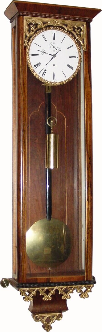 C.1845, Austrian, Biedermeier, 30-Day timepiece in very good original condition, less top trim. — Antique Clocks Price Guide