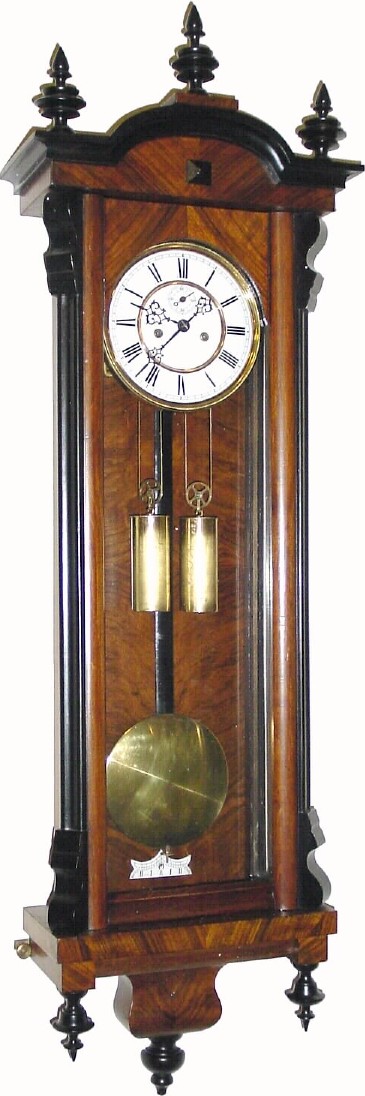 C.1880, German, Gustav Becker, 2-Wt "Vienna Regulator", with restorations. — Antique Clocks Price Guide