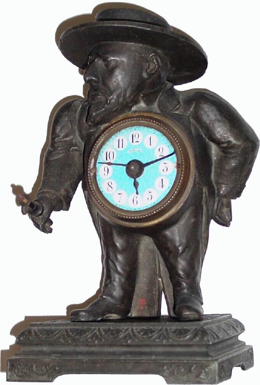 C.1890, French Match Strike Alarm. — Antique Clocks Price Guide