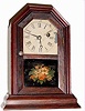 C.1865, Atkins Clock Co., 30-hour rosewood cottage clock