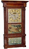 C.1840, Birge, Mallory and Co., 8-day weight column and cornice shelf clock,