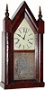 C.1855, Terryville Mfg. Co., Terryville, Conn, 30-hour rosewood steeple clock.