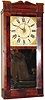 C.1836 (dated label), Charles Stratton, Holden, Mass, transition wood works shelf clock.
