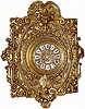 C.1900, French for Roehm and Wright, Detroit, MI, 8-day hanging pressed brass wall timepiece.