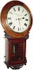 8-day fusee time/strike wall clock.C.1880, Welsh (English style), signed W. Boddington, Rhyl.,