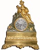 C.1830, French, Ormolu and Bronze figural clock,