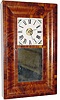 C.1842, E. C. Brewster and Co., Bristol, Conn, 30-hour time/strike iron backplate movement OG shelf clock, in generally good condition, with restorations.
