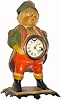 C.1875, Bradley and Hubbard, Meriden, Conn, ADMIRAL , blinking eye clock in fair restored condition.