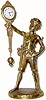 C.1900, German, Novelty Swinging Arm Clock, as-found.