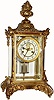 C.1903, Waterbury Clock Co., "Avignon" 8-day time/strike crystal regulator.