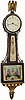 C.1928, Waltham Clock Co., Waltham, Mass., "No. 1550" 8-day miniature banjo, in generally good condition.