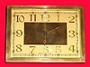 C.1950, Swiss Brass frame desk timepiece
