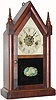 C.1875, Waterbury Clock Co., Waterbury, CT, miniature 30-hour steeple clock with alarm in basically original condition.