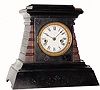 C.1889, E.N. Welch Mfg. Co., Forestville, CT, "No. 8 -Iron" model cast iron mantel clock in generally fair condition.