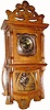 C.1910, German, Gustav Becker, Walnut wall clock in an Art Nouveau "Berliner" case with Nouveau dial, hands and pendulum, in generally good original condition.