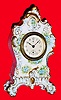 C.1905, Waterbury Clock Co., Waterbury, CT, 30-hour backwind miniature china case novelty, as-found with repairs.