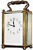 C.1920, French, Brass Cased Carriage timepiece in good original condition.
