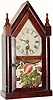C.1870, E.N. Welch Manufacturing Co., 30-hour rosewood miniature steeple timepiece.