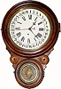 C.1909, Ingraham Clock Co., "Standard" 8-day calendar timepiece, as-found with restorations.