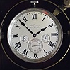 C.1935, Waltham Watch Co., 8-day Deck Watch housed in a mahogany display top gimbaled case,