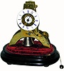 C.1851, French, Japy, Paris, Mini Alarm Skeleton Clock, less dome, but otherwise in very good original condition.