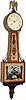 C.1925, Waltham Clock Co., Willard model weight driven banjo with cross banded case in good original condition, except for an old eagle from another clock.