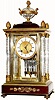 C.1905, French, Fancy Crystal Regulator