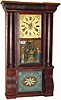 C.1845, Forestville Mfg. Co., Bristol, Conn, 8-day column and cornice shelf clock in excellent original condition.
