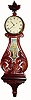C.1979 (dated), Foster Campos Lyre clock in like new original condition.