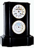 C.1875, French, Double Dial Calendar clock with perpetual indications and moon phase on the lower dial.