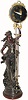C.1890, French, Bronzed Spelter Swinging Mystery timepiece (swinger),