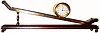 C.1984, Swiss, Imhof, "INCLINED PLANE" clock in like new condition,