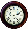 C.1890, English, Mini 8-day fusee gallery timepiece, with 71/2" dial.