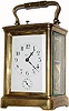 C.1900, French, for H and H, Brass Cased Carriage Clock